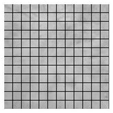 Carrara Marble Italian White Bianco Carrera 1x1 Mosaic Tile Polished